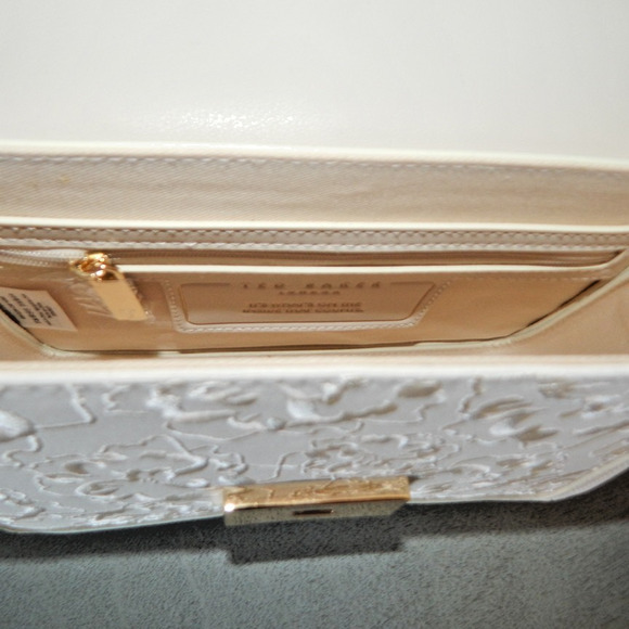 TED BAKER London Ginn Marie Floral Embroidered Crossbody Shoulder Bag Ivory NWT - Picture 14 of 14
